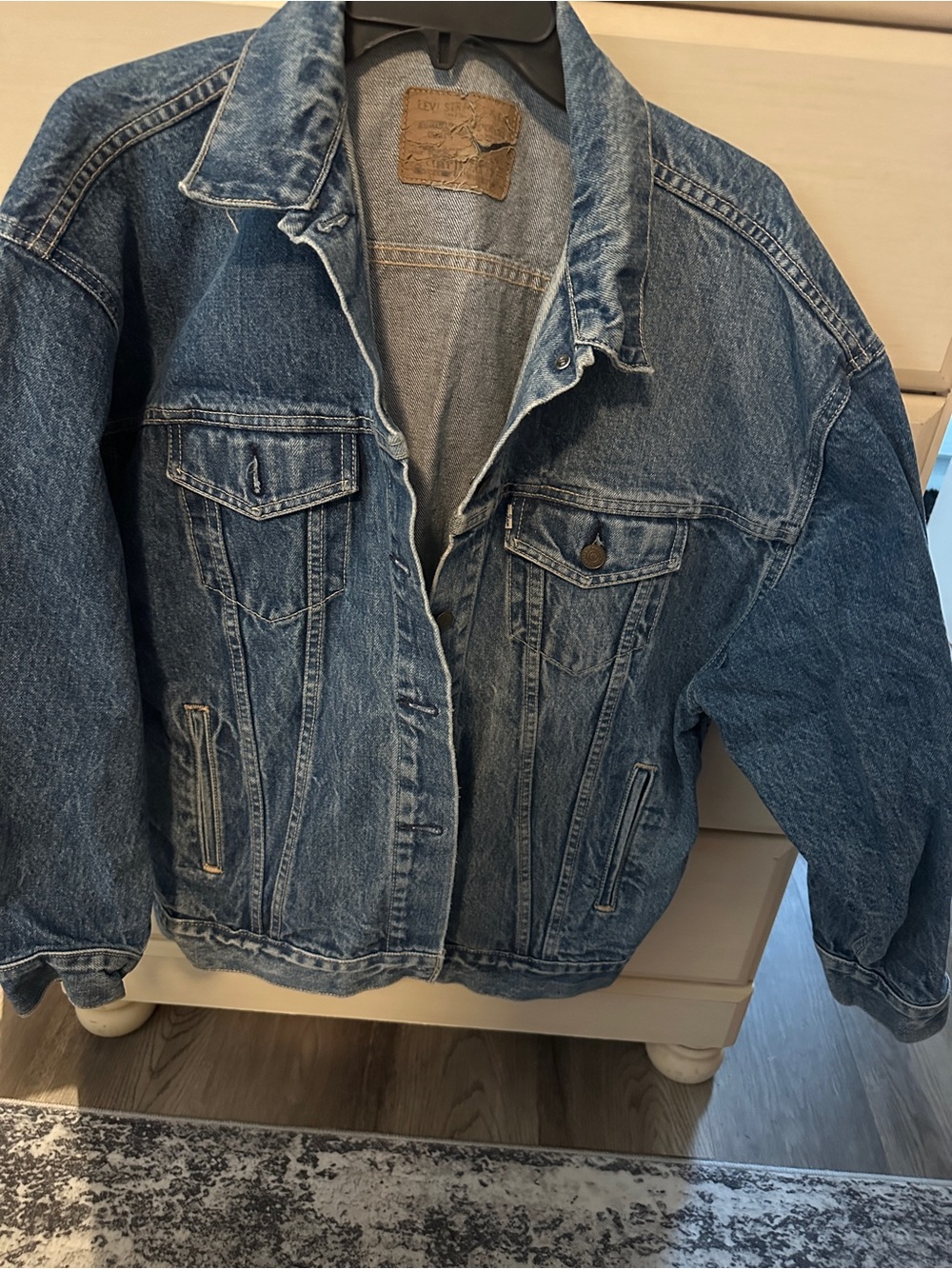 Classic Blue Denim Jacket - women’s xl Jean Jacket
